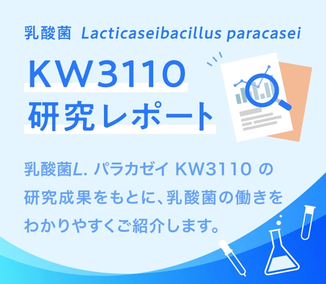 乳酸菌 Lacticaseibacillus paracasei KW3110研究レポート